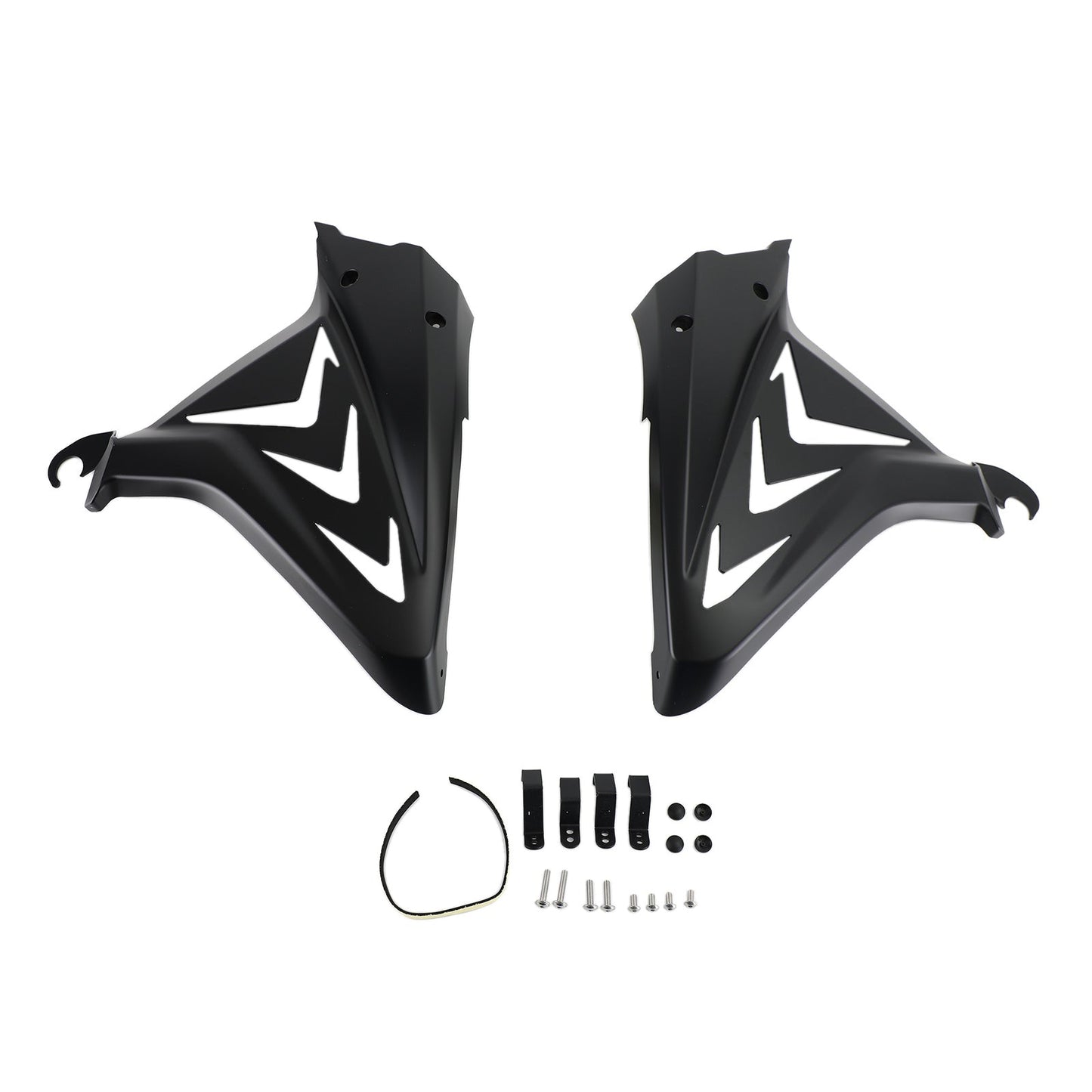 Side Frame Cover Panels Fairings Cowls For Honda CBR650R 2019-2021 Black