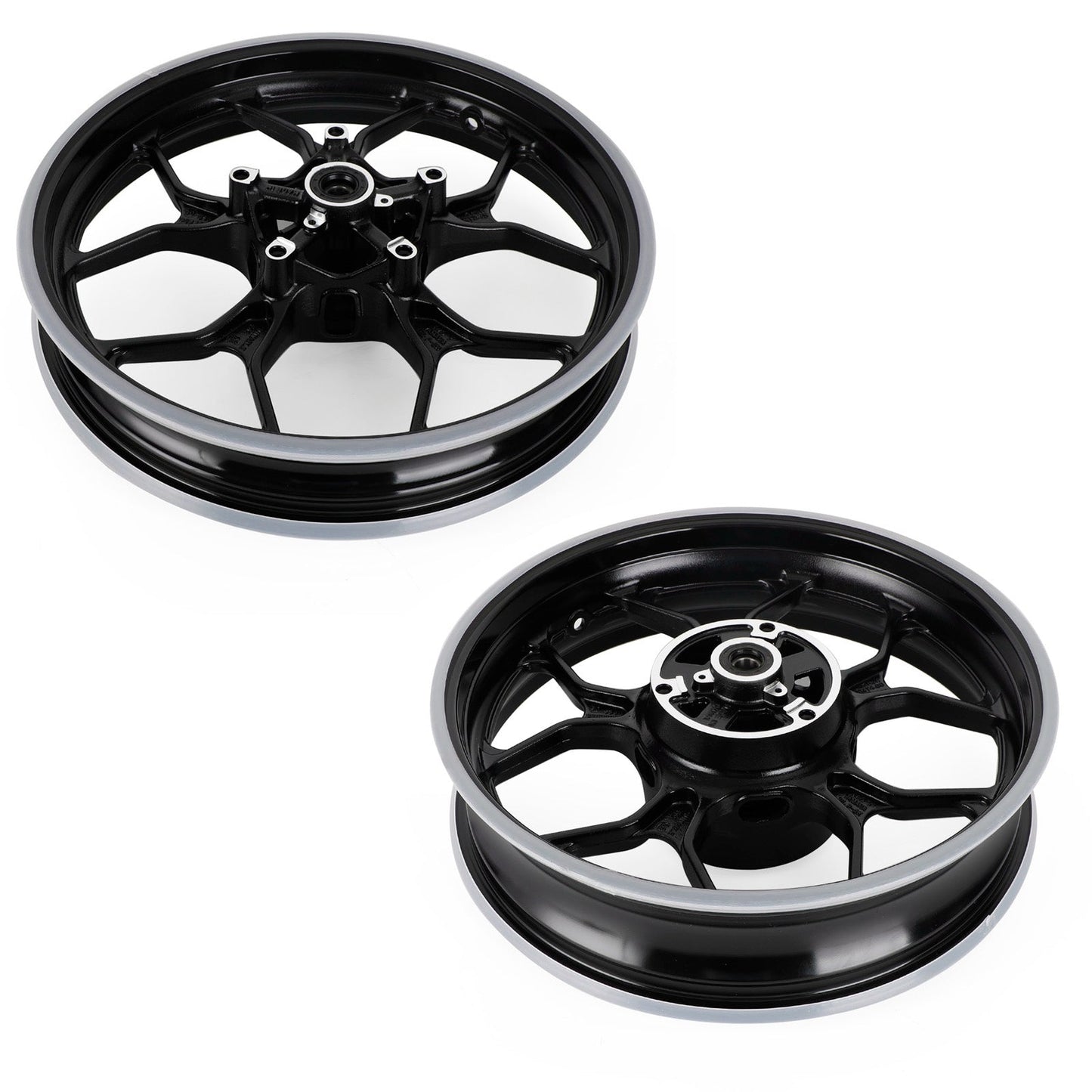 Front & Rear Wheel Rims For Yamaha YZF R3 2015-2022 21 20 19 18 17 16 Black