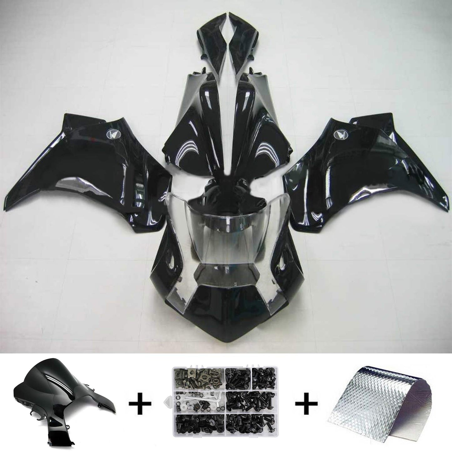 2010-2013 Honda VFR1200 Amotopart Injection Fairing Kit Bodywork Plastic ABS #104