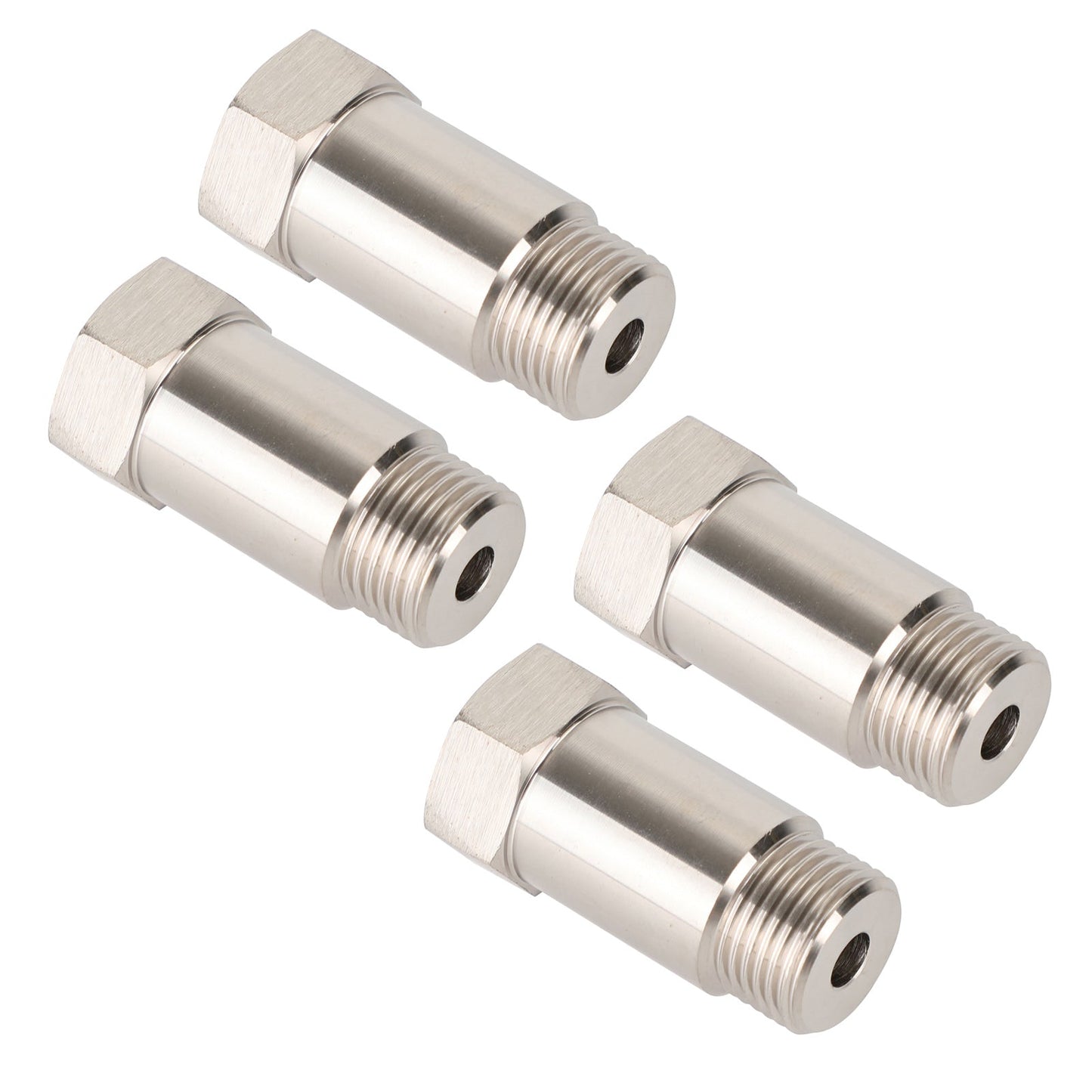 4PCS Sensor Test Pipe Extension Extender Adapter Spacer M18 X 1.5 Bung 45mm