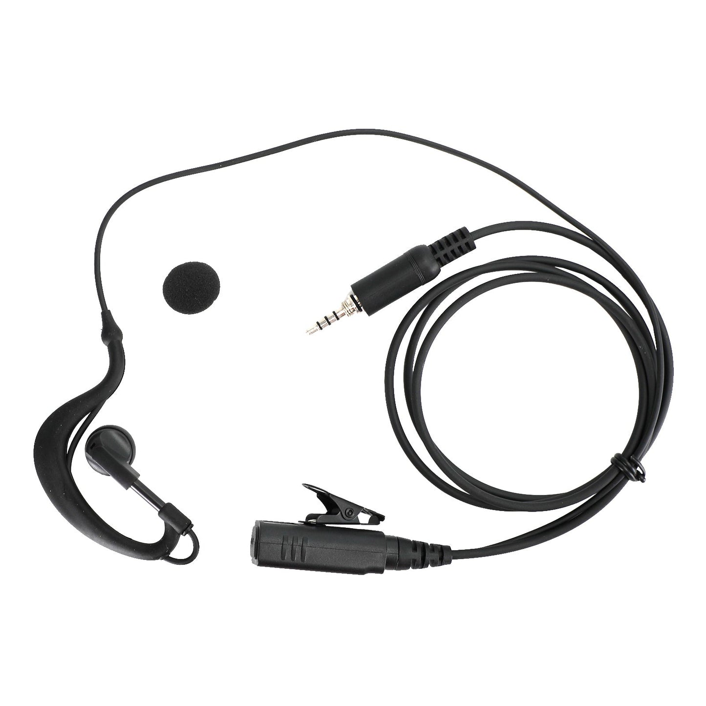 G-Shape Earpiece Headset Oval PTT MIC For ICOM IC-M33 M34 M36 M23 M24 M25 RS-35M