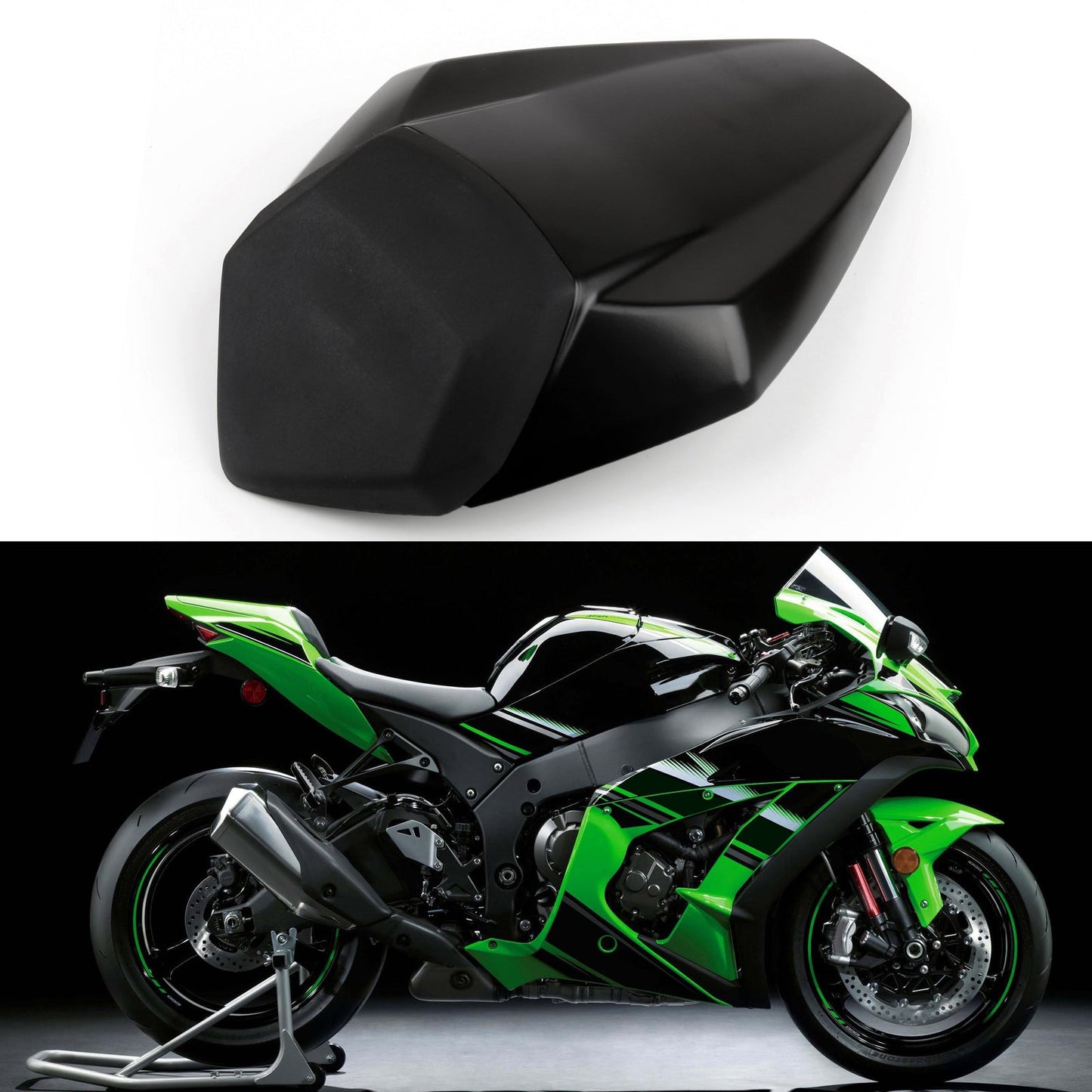 Rear Seat Cover Cowl For Kawasaki Nijia ZX10R ZX10-R 2016-2020 GBlack