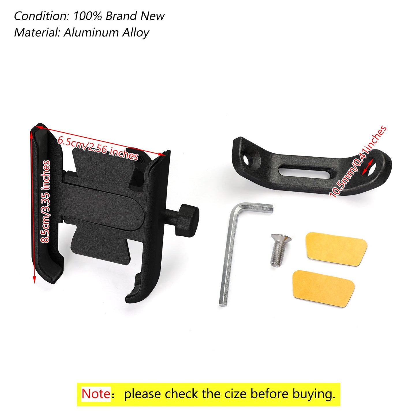 Bicycle Motorcycle Mirror 10MM Smartphone Cell Phone Mount Bracket Holder