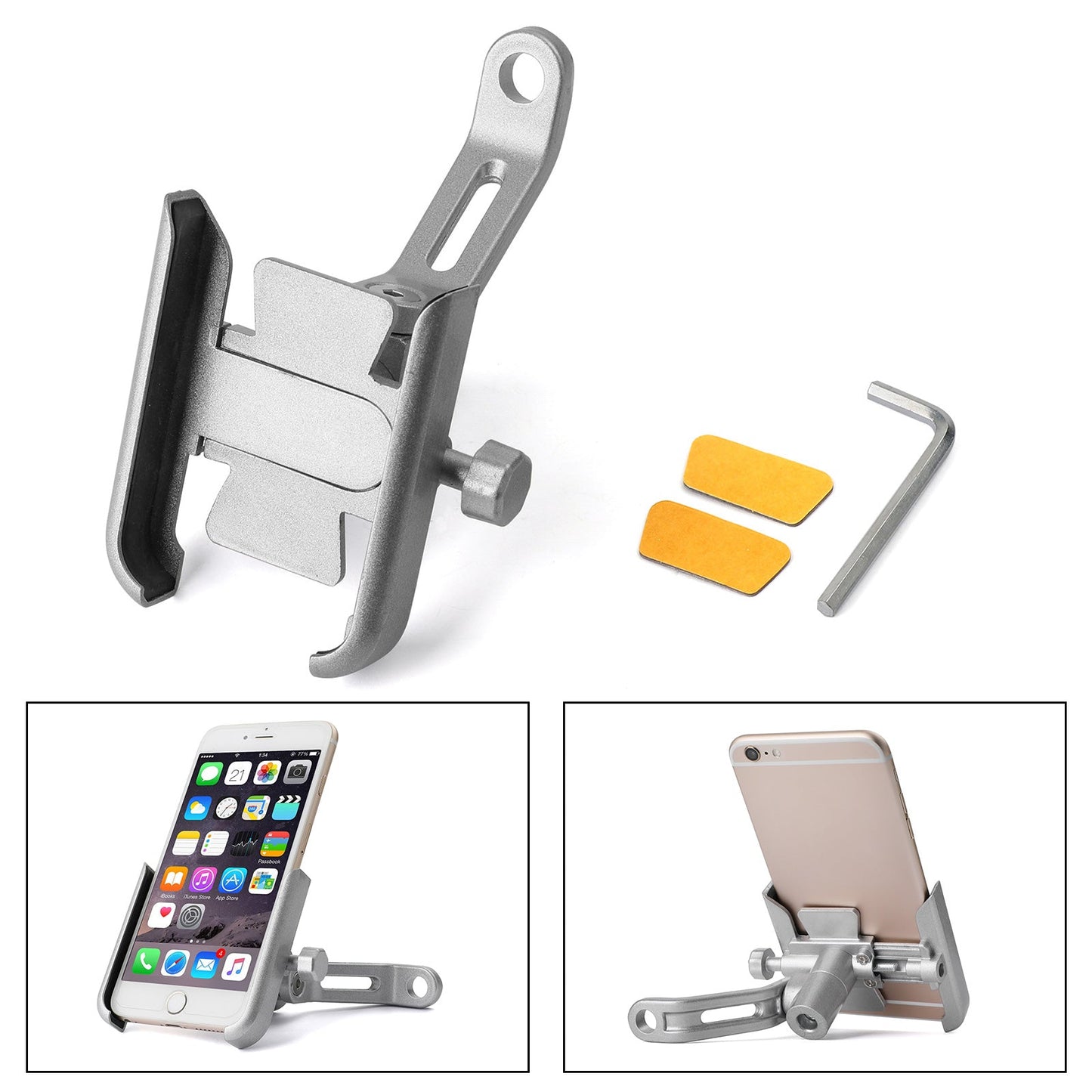 Bicycle Motorcycle Mirror 10MM Smartphone Cell Phone Mount Bracket Holder
