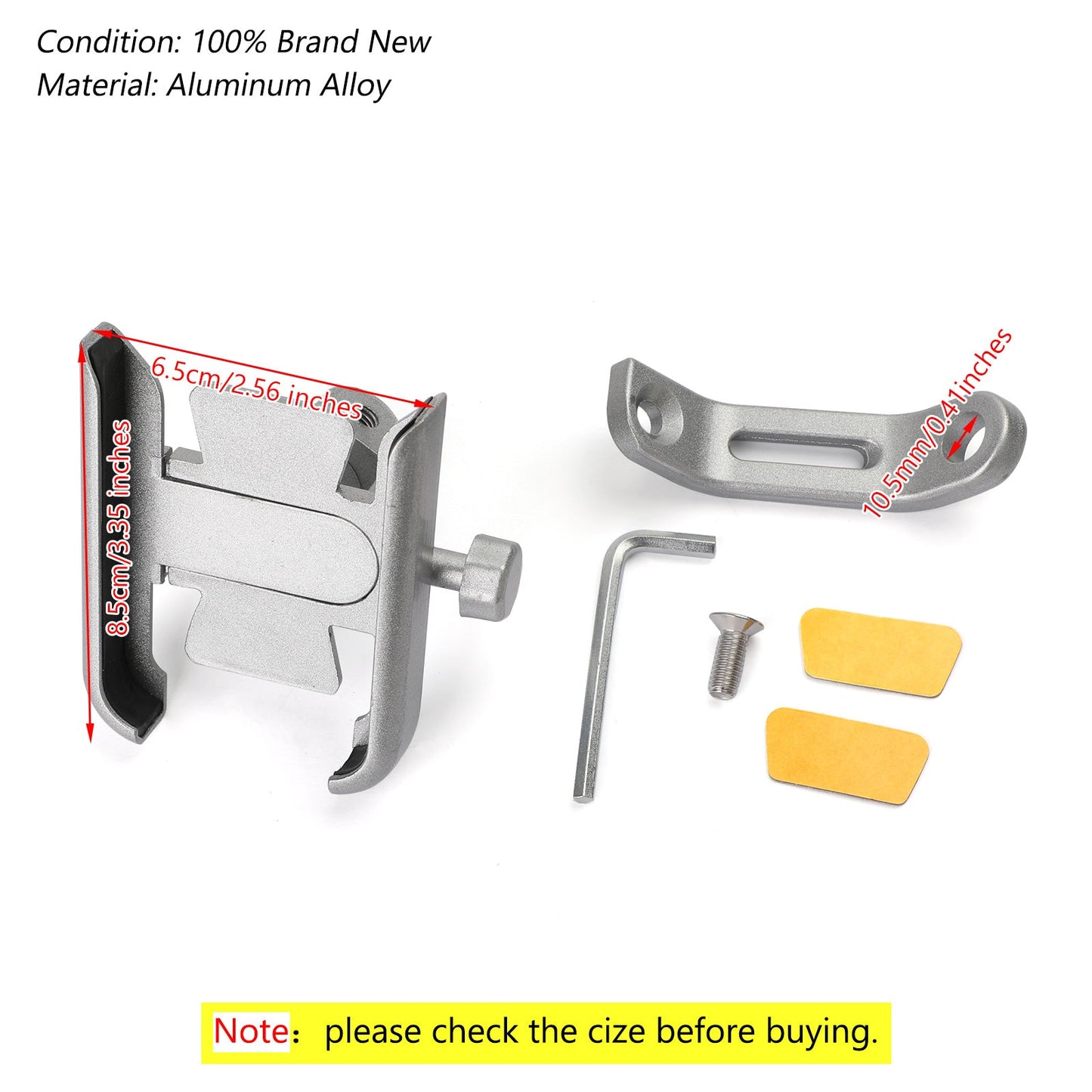 Bicycle Motorcycle Mirror 10MM Smartphone Cell Phone Mount Bracket Holder