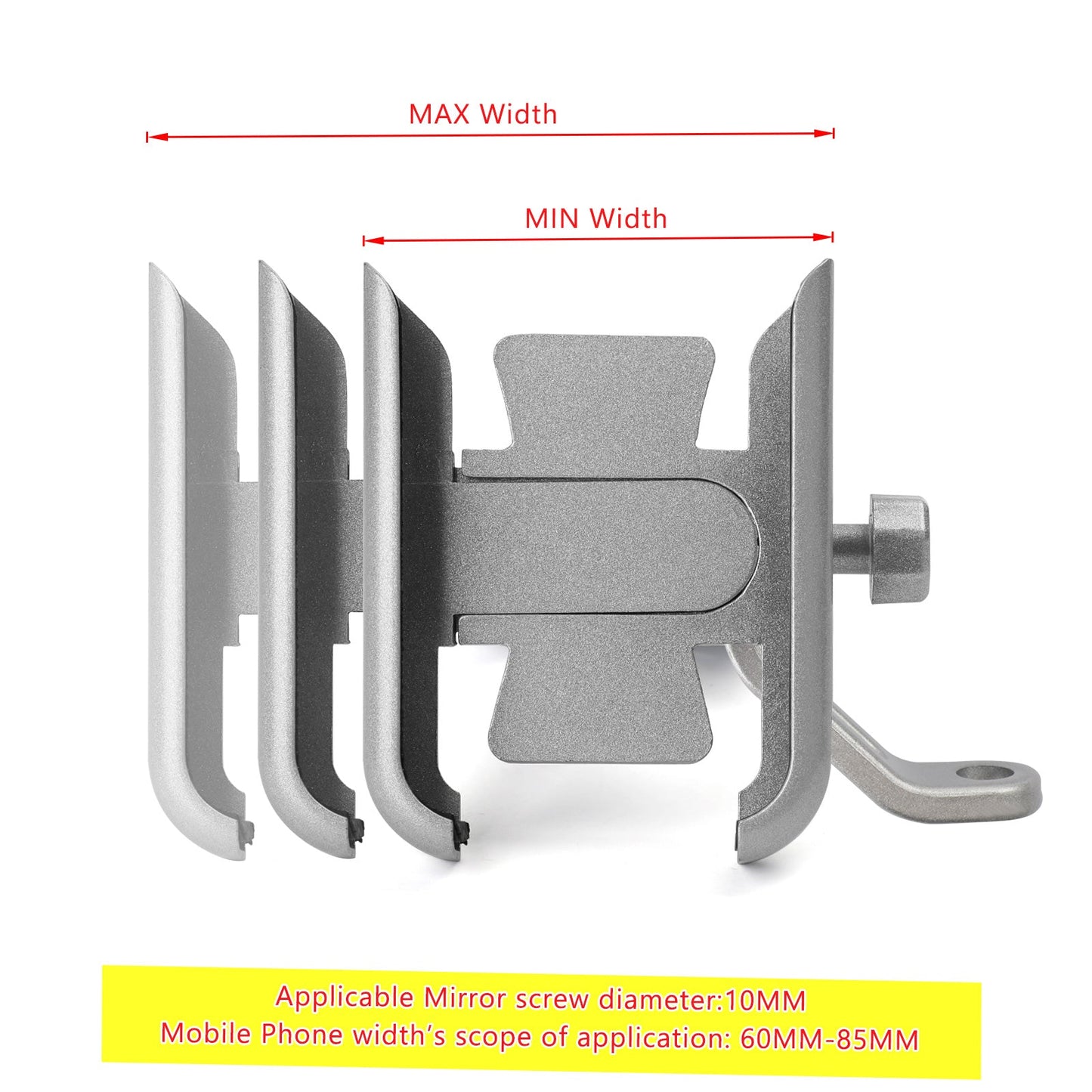 Bicycle Motorcycle Mirror 10MM Smartphone Cell Phone Mount Bracket Holder
