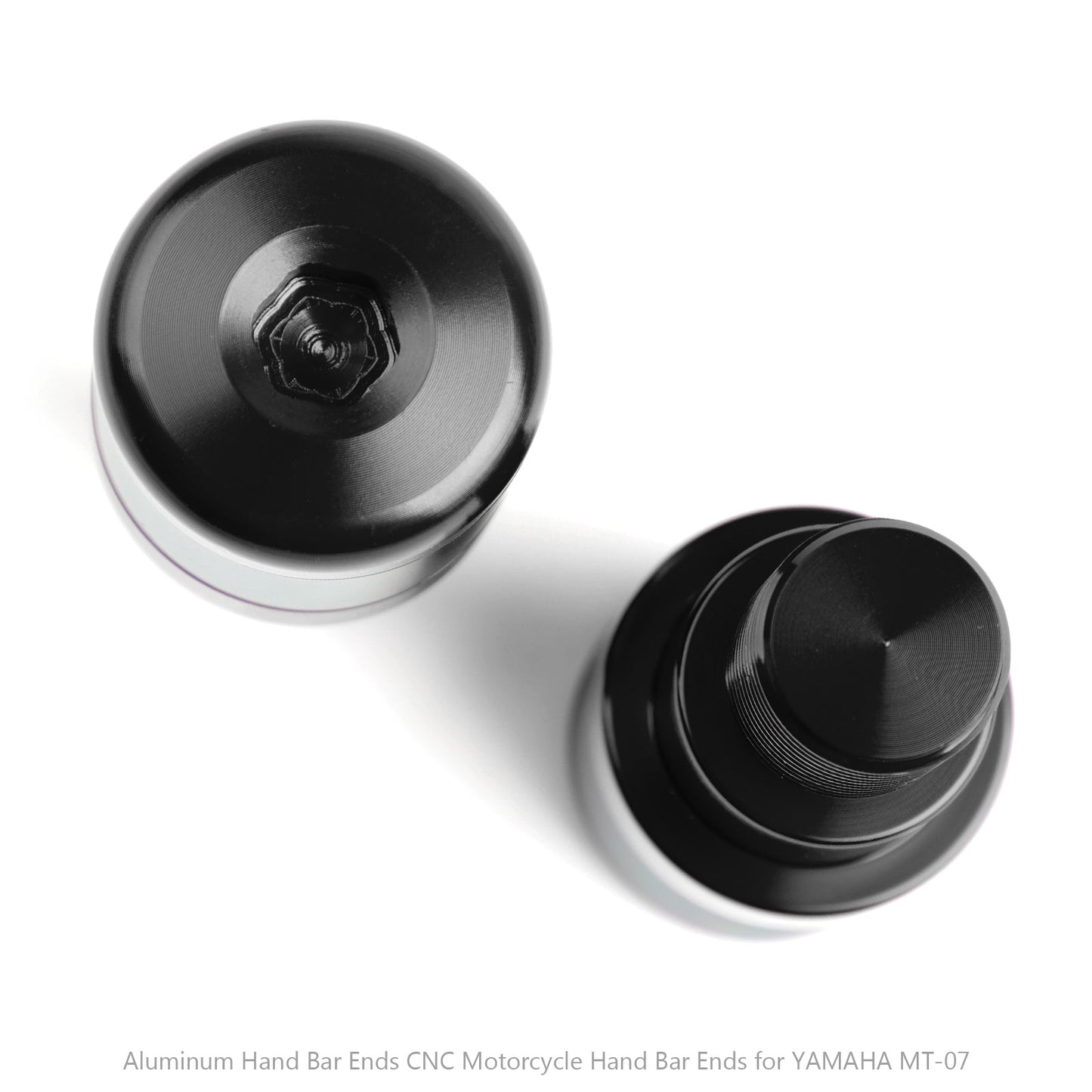 7/8" Handle Bar End Cap Plugs Slider For YAMAHA MT-09 MT-07 FZ-07 14-15 XJ6 10-13 MT-10 FZ10 Black