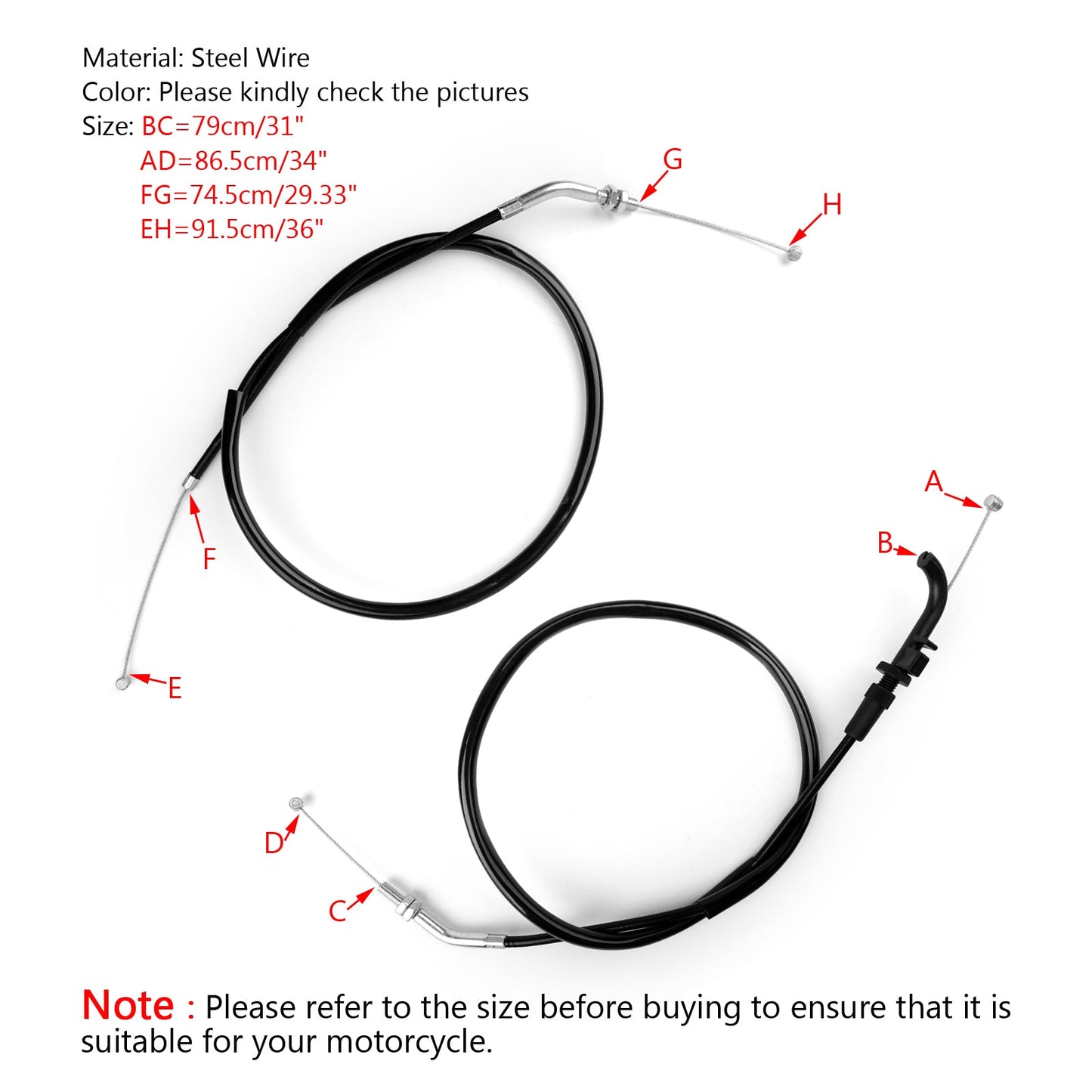 Motorcycle Throttle Cable For Kawasaki ER300 Z300 2015-16 EX250 Ninja 250R 13-17,Motorcycle Throttle Cable For Kawasaki X300 Ninja 300 ABS 2013-2017 ER300 15-16