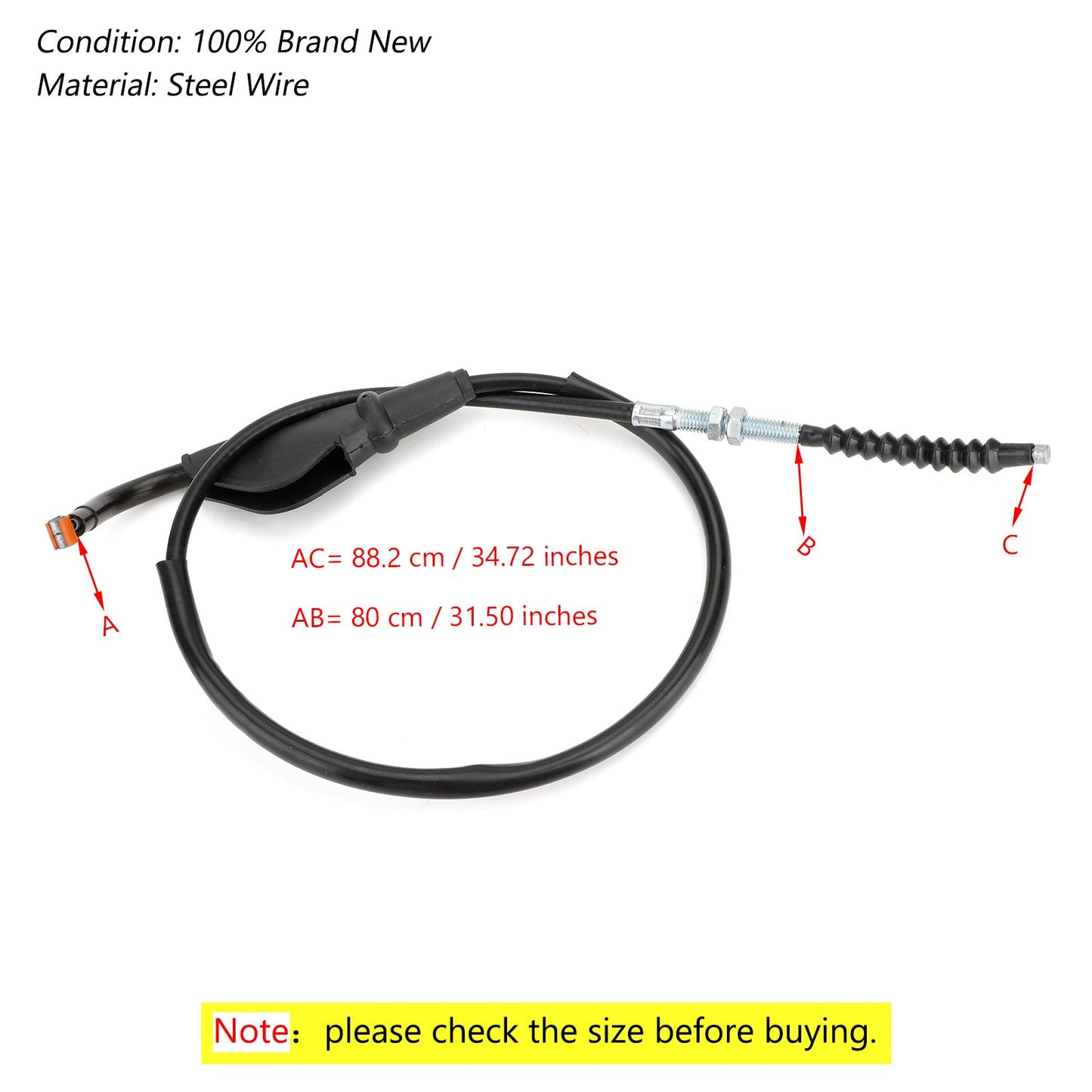 Motorcycle Clutch Cable Replacement 2PK-F6335-00 for Yamaha YZF R15 2015-2017