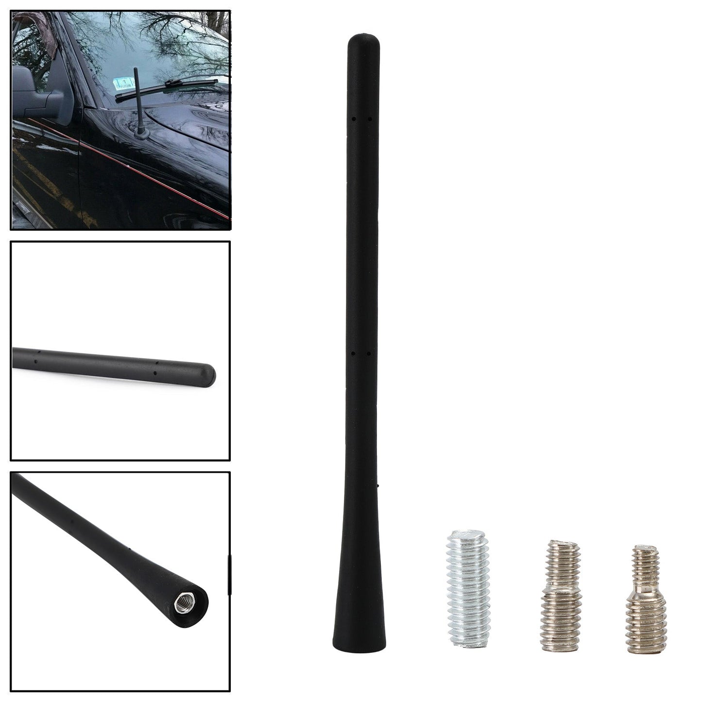 7Inch Rubber Signal Antenna For Ford F150 F250 F350 茂录?Ram 1500 2009-2019
