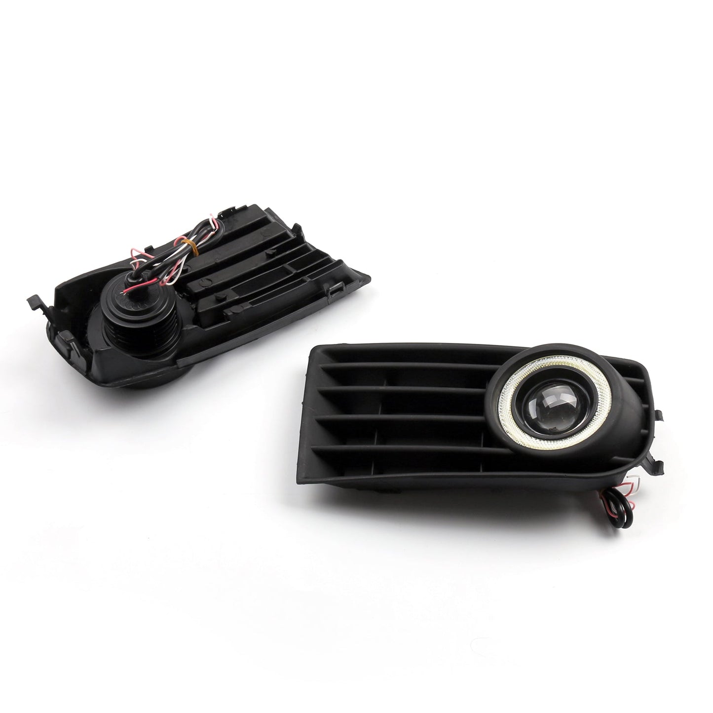 2003-2009 VW Golf 5 MK5 Rabbit Front Angel Eyes Fog Lights + Grille 2Pcs