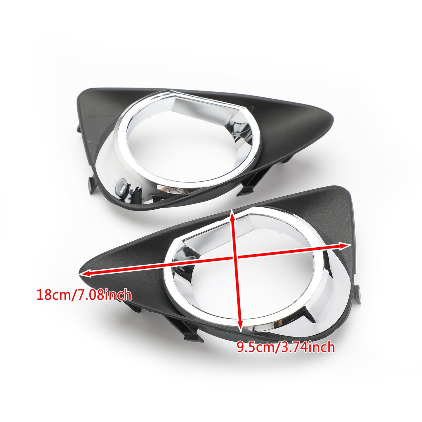 2012-2014 Toyota Yaris Hatchback Pair Fog Light W/Switch Wiring Cover
