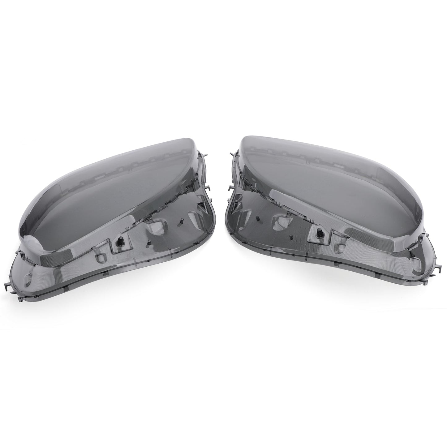 Smoke Headlight Lens Replacement & Black Gaskets Trim Kit For Corvet C6 05-13 Generic