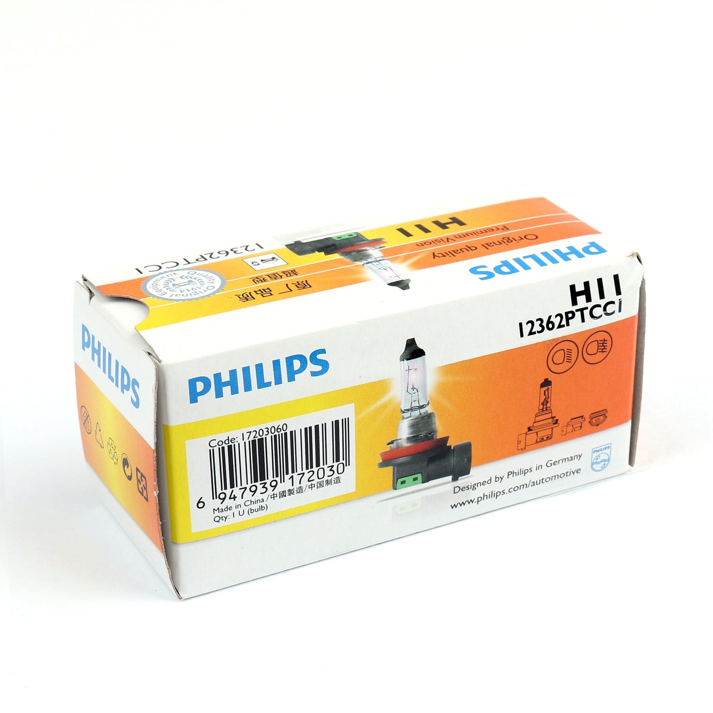 For Philips Original Quality Premium Vision H11 12V 55W Halogen Bulb Signaling lamp