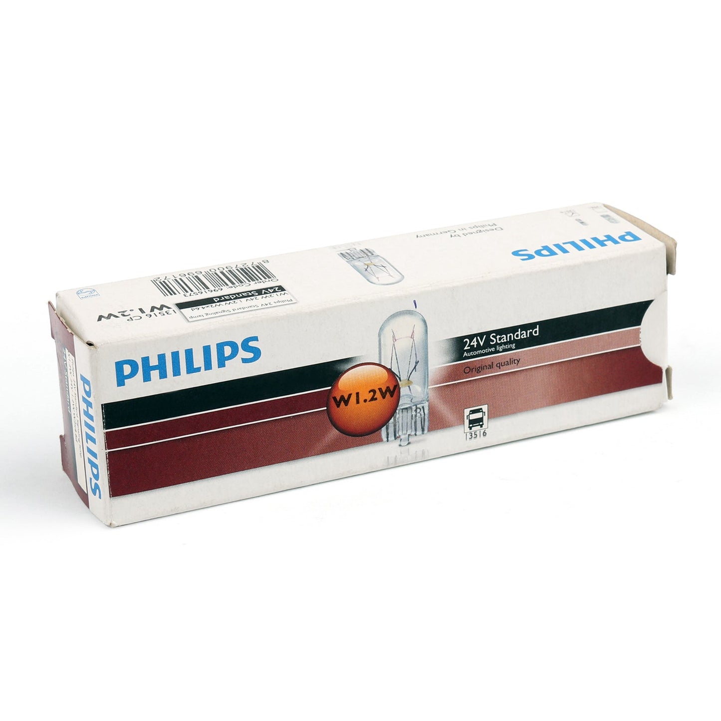 10pcs For Philips 13516 24V T5 W1.2W W2脳4.6d Standard Signaling Lamp Bulb