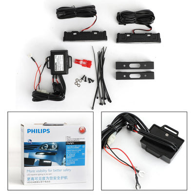 PHILIPS Homolugated Light Output LED Daytime Running Light Set Part #12820