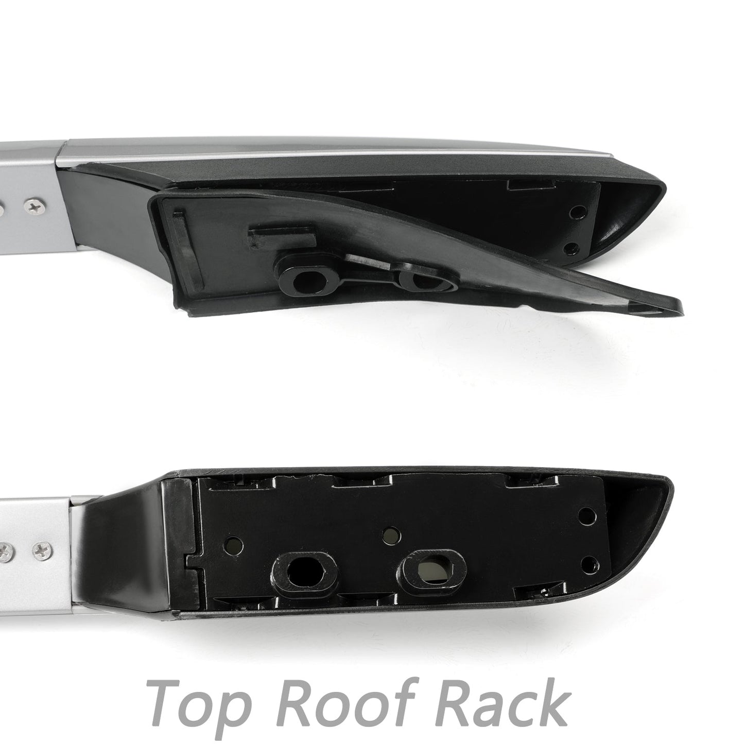 2014-2019 Toyota RAV4 Aluminum Factory Silver Top Roof Rack Side Rails Bar