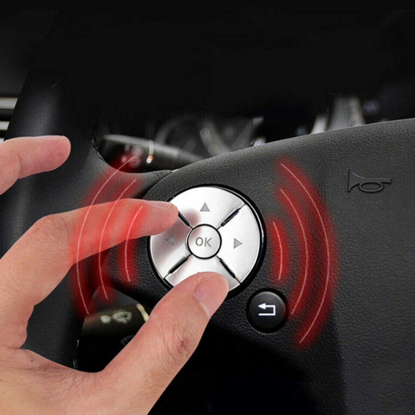 Steering Wheel Button Cover Trim Silver 12Pcs For Mercedes Benz C/E/S Class GLK Generic