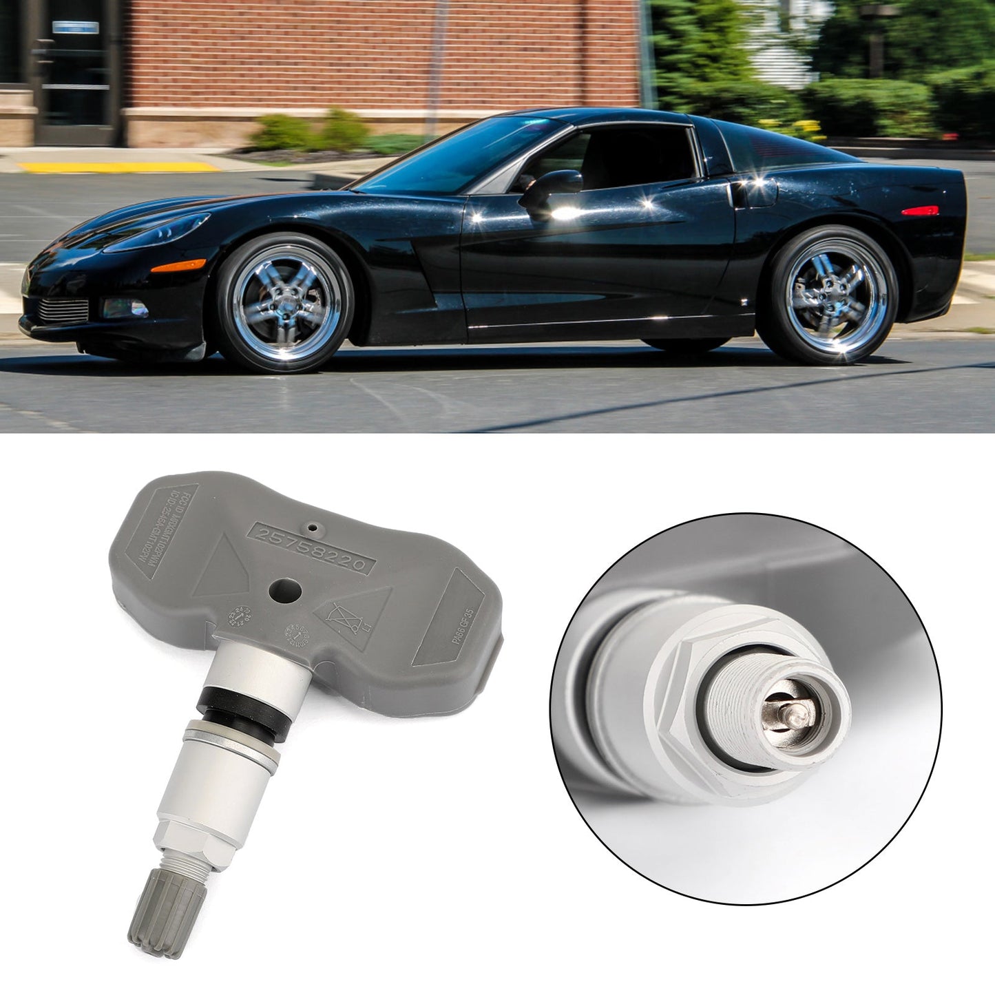 1PCS TPMS Replace 25758220 Auto Tire Pressure Sensor For 2005-2009 C6 Corvette