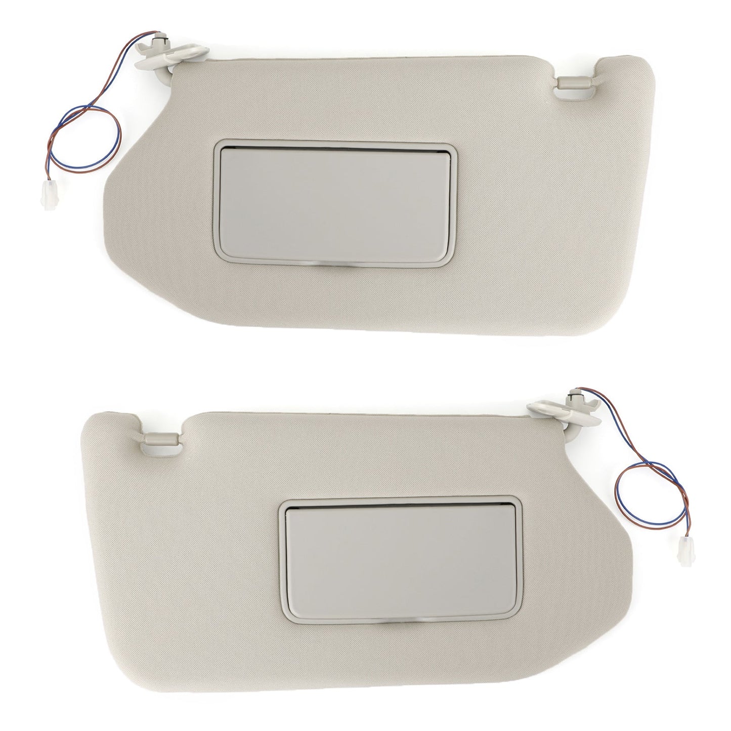 Left/ Right/ Pair Sun Visor Gray With Light For 13-18 Pathfinder 14-17 Infiniti QX60 w/ Lamp Generic