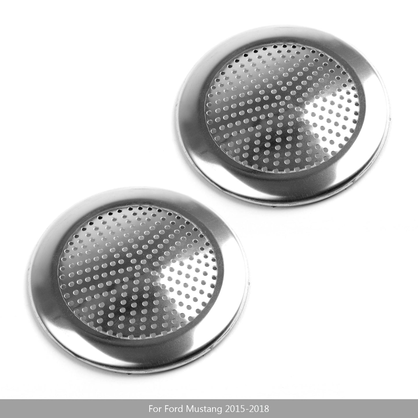 Stainless Steel A Pillar Stereo Speaker Cover Trim For Ford Mustang 2015-2018