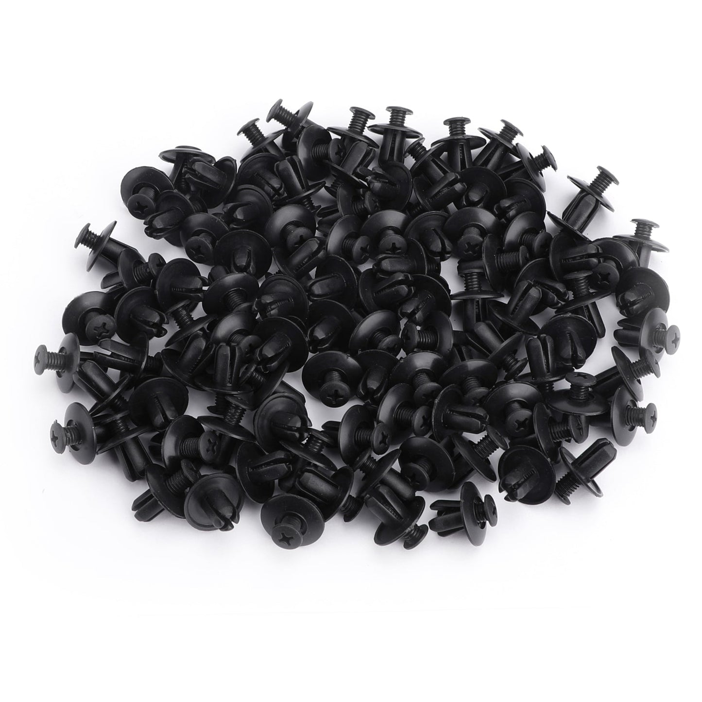 100PCS 8mm Plastic Car Screw Scrivet Interior Trim Panel Clips For HOLDEN Generic