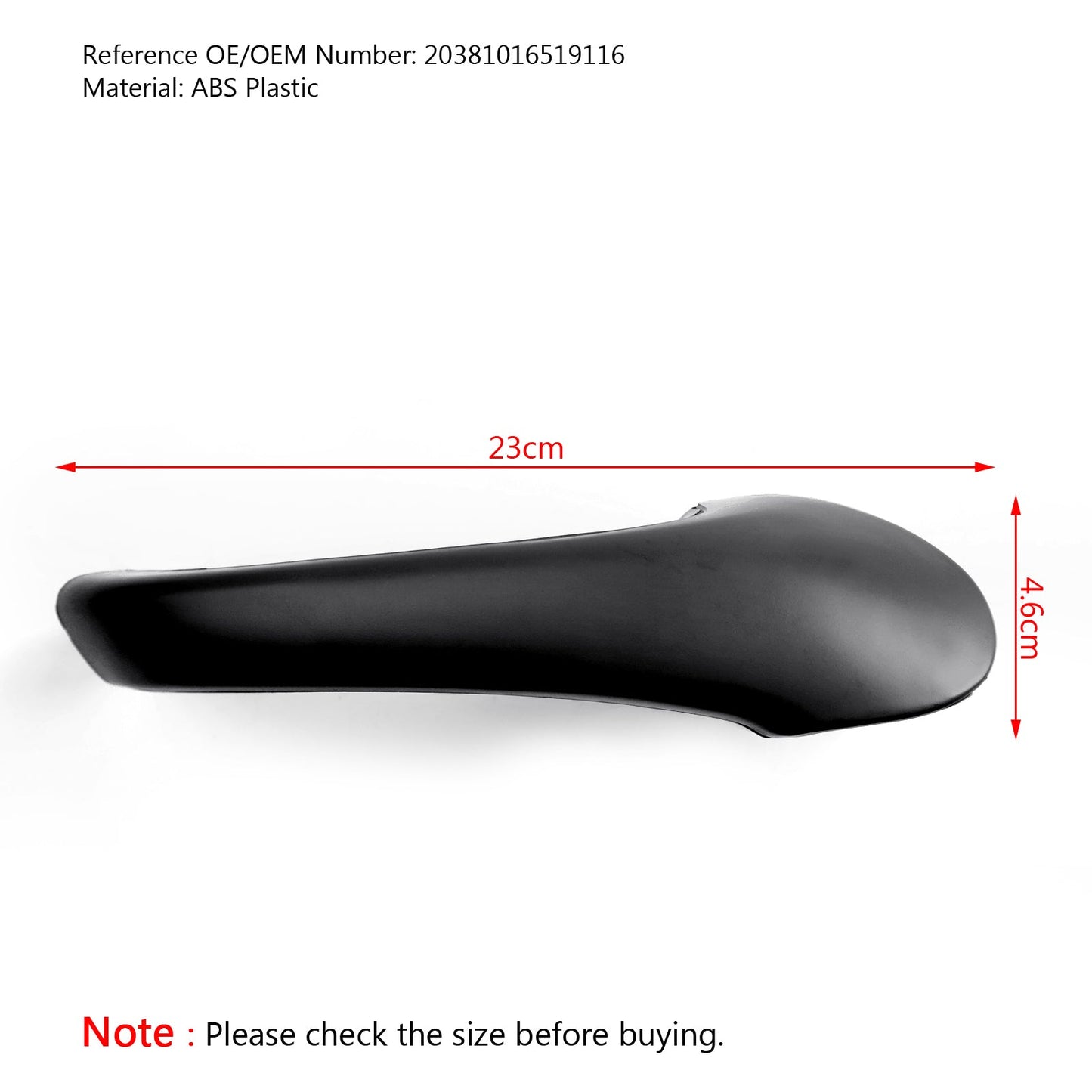 Front Left Interior Door Pull Handle OE Black For Mercedes-Benz W203 C-Class