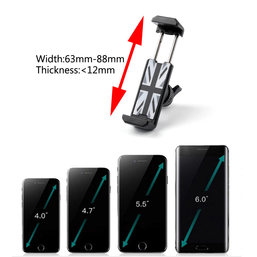 Mini Cooper R60 R61 360鎺砇otation Car Phone Mount Cradle Holder Stand
