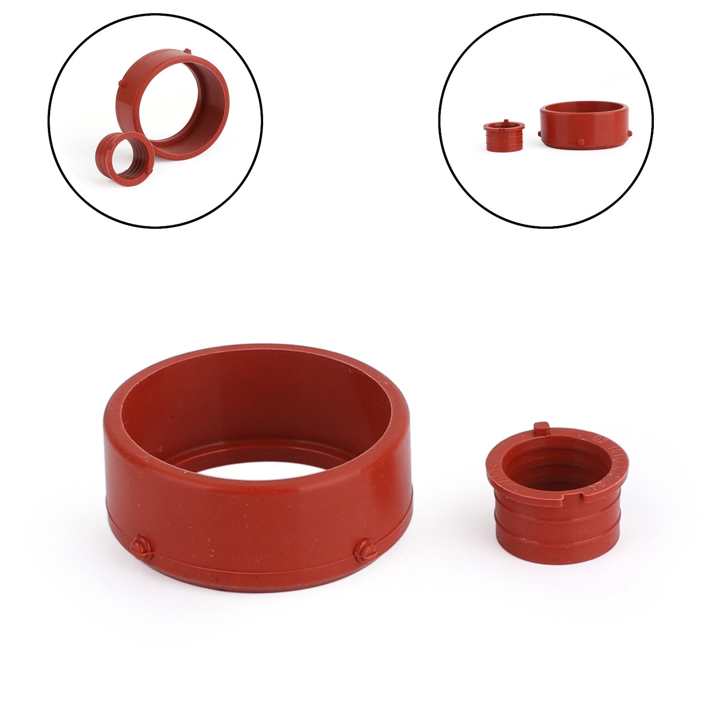 2PCS Engine Breather Turbo Intake Seal Kit Fit Mercedes OM642 Engines 6420940080