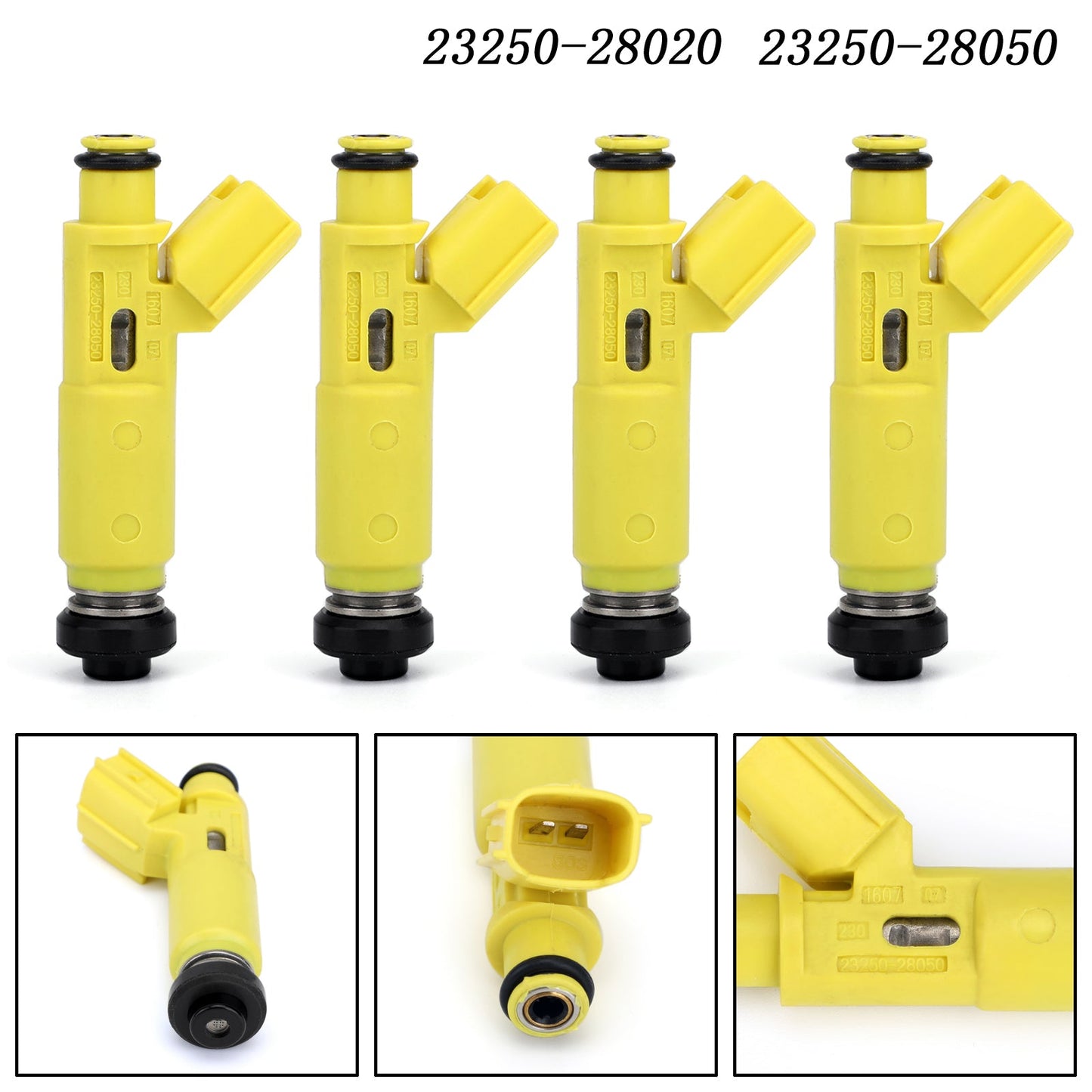 4 X Flow Matched Fuel Injector For 23250-28050 2001-2003 Toyota Rav4 2.0L New