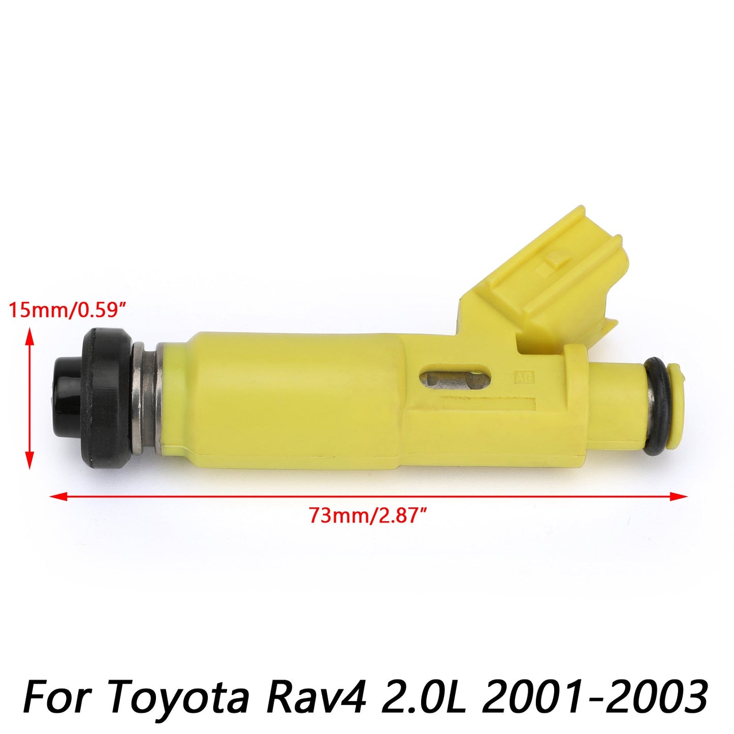 1 X Flow Matched Fuel Injector For 23250-28050 2001-2003 Toyota Rav4 2.0L