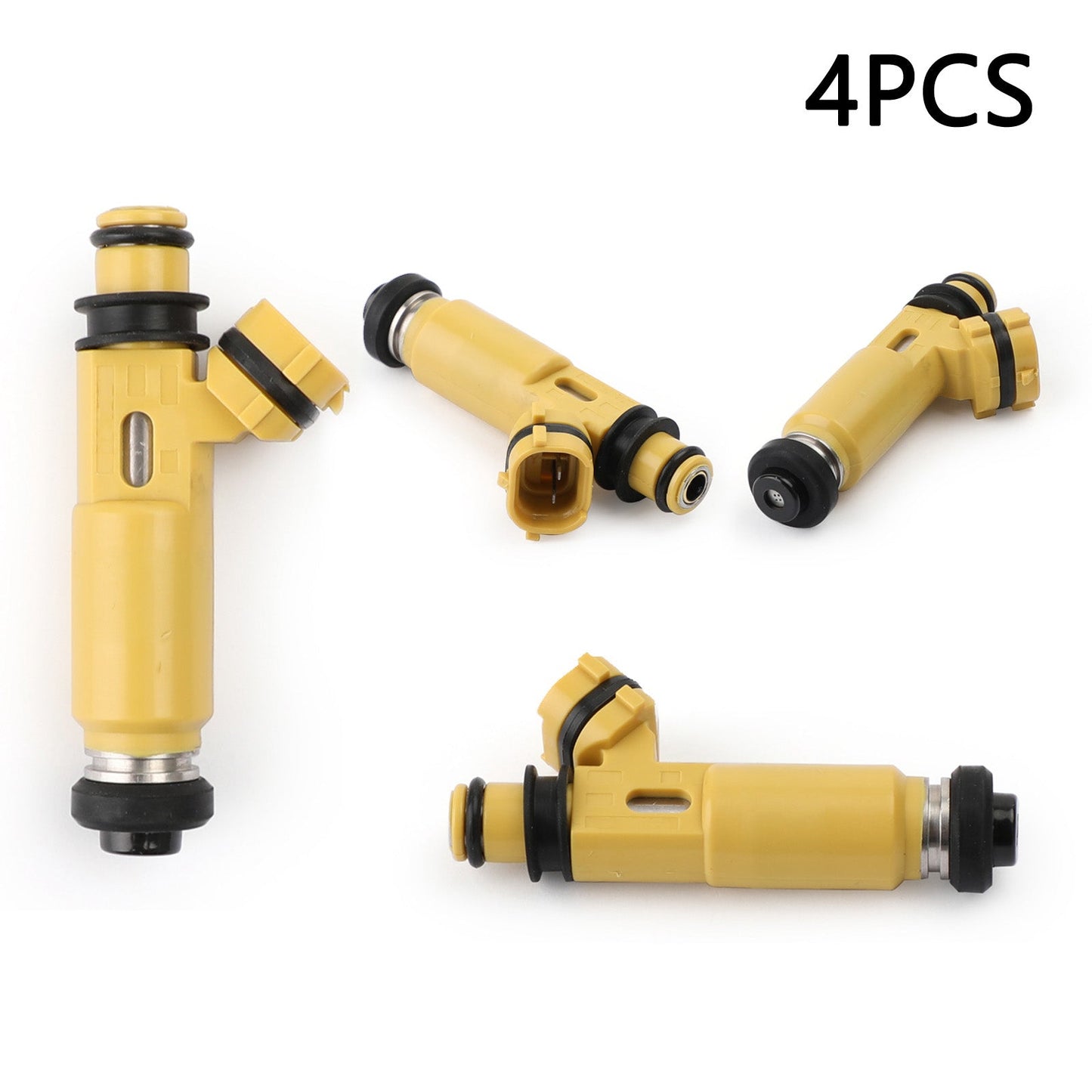 4*440Cc 4-Hole Yellow Denso Fuel Injectors 195500-4450 For Mazda (04-08 Rx-8) Generic