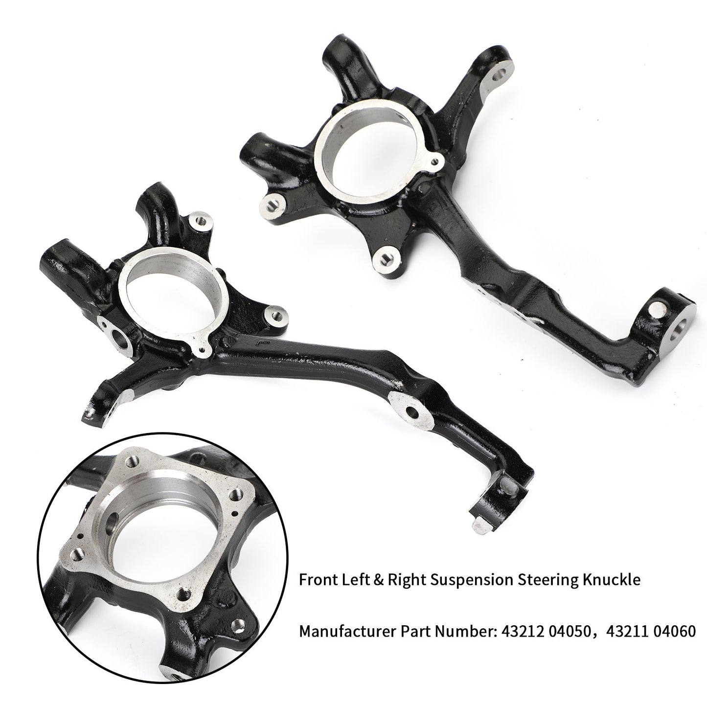 Pair Front Left+Right Suspension Steering Knuckles For Toyota Tacoma 2005-2019