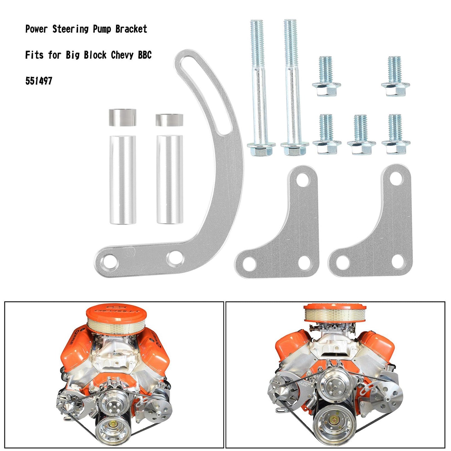 BBC Power Steering Pump Bracket Fits for Big Block Chevy 551497