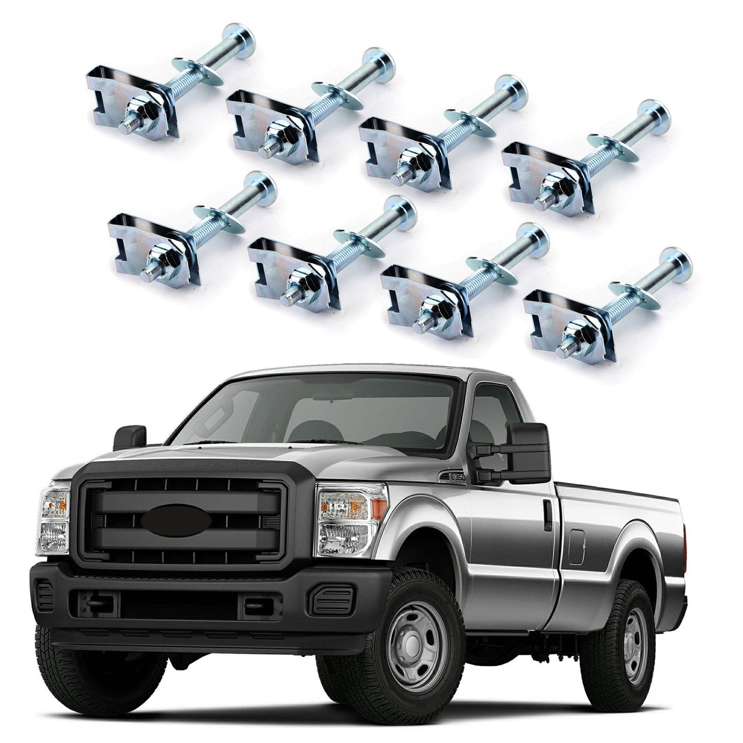 Bed Mounting Hardware Kit For 99-14 Ford F250 F350 F450 F550 Super Duty Generic
