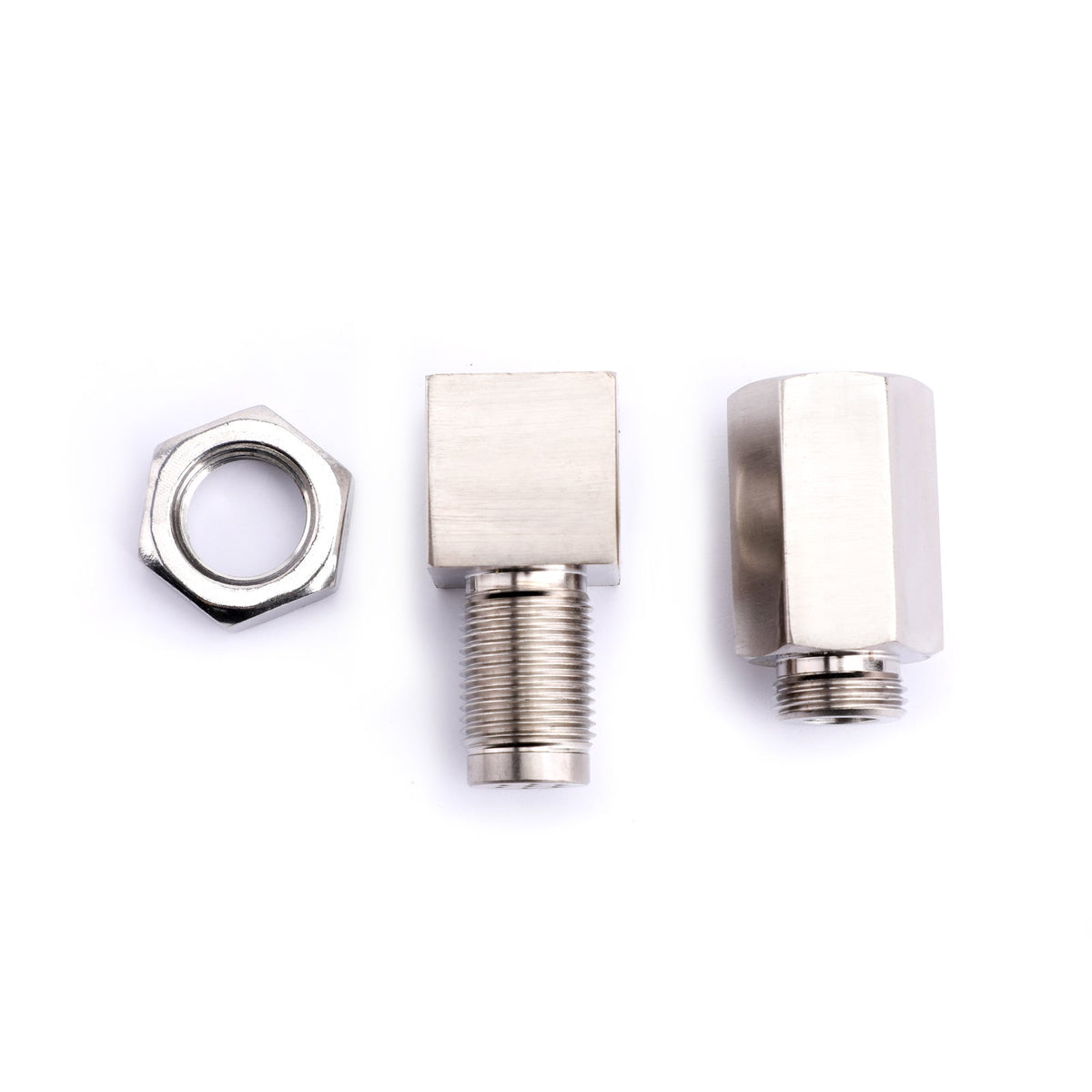 90 O2 Sensor Spacer Engine Light CEL Check Bung Mini Converter Connector Universal