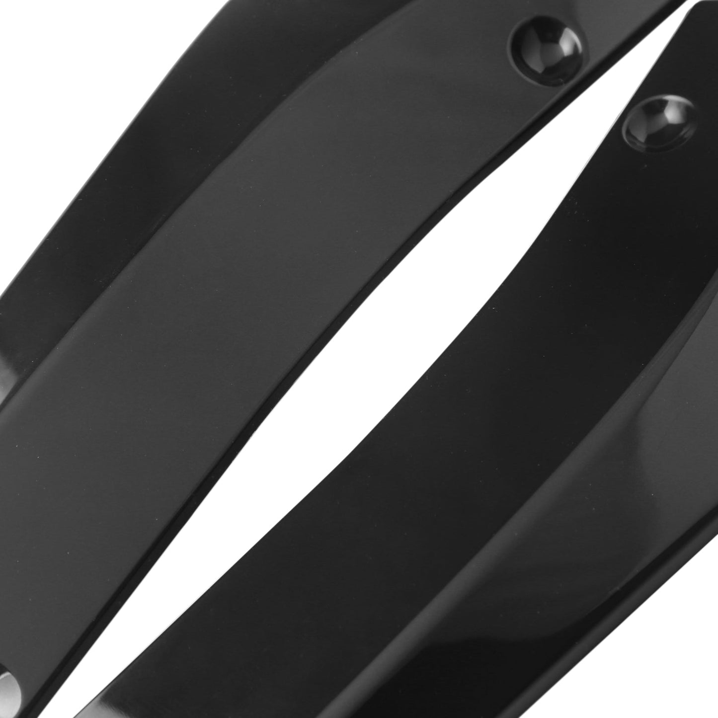 2x Car Auto Rear Bumper Lip Diffuser Splitter Canard Protector Top Gloss Black