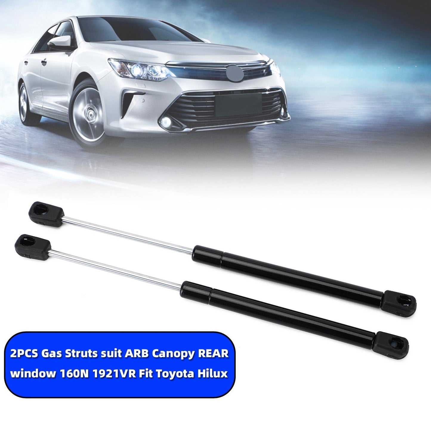 2PCS Gas Struts suit ARB Canopy REAR window 160N 1921VR Fit Toyota Hilux