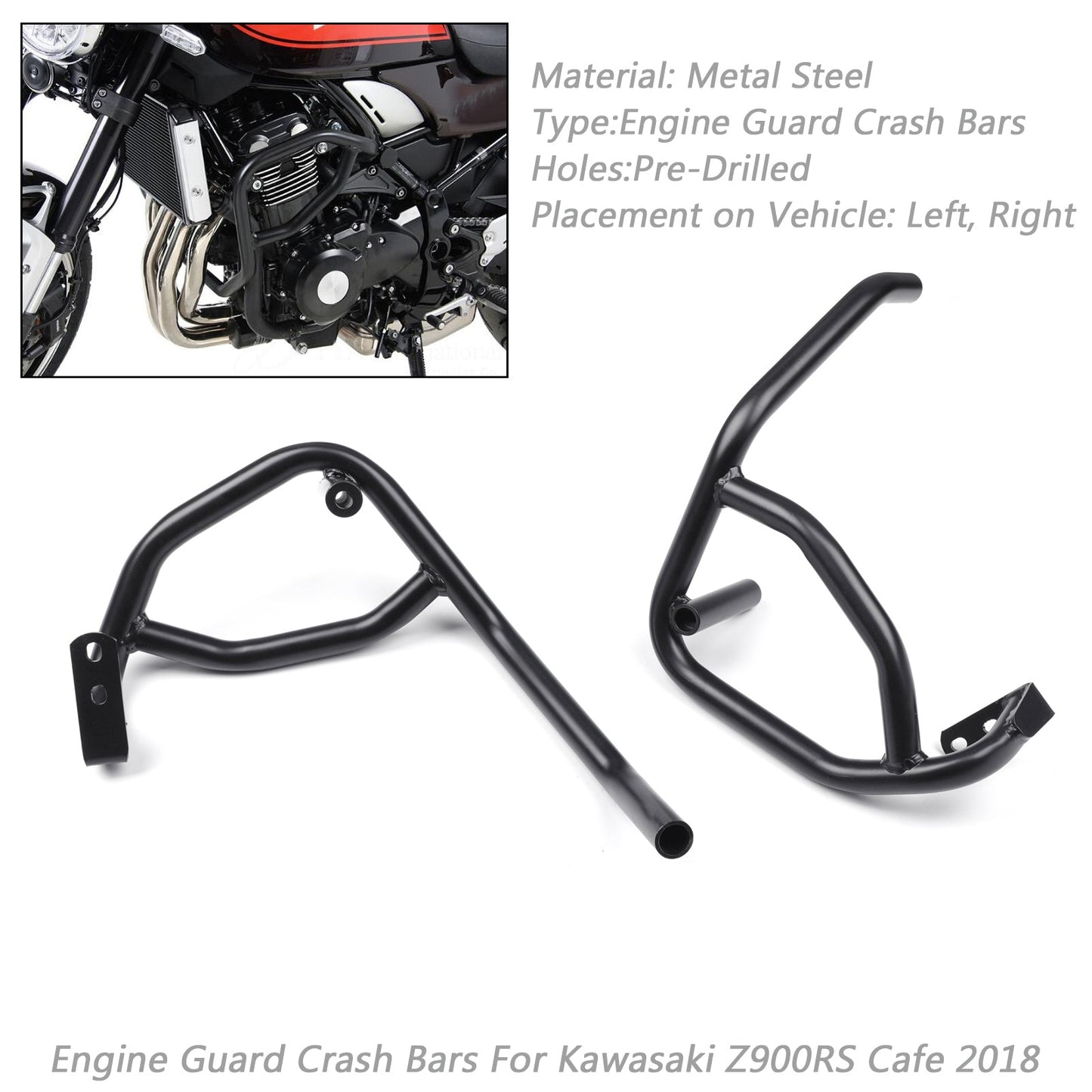 Highway Motorcycle Engine Guard Crash Bars For Kawasaki Z900RS Cafe 2018 Generic