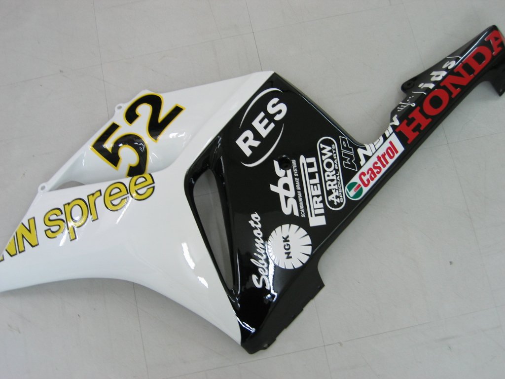 2004-2005 Honda CBR 1000 RR Amotopart Fairings White Black Hannspree Racing Customs Fairing