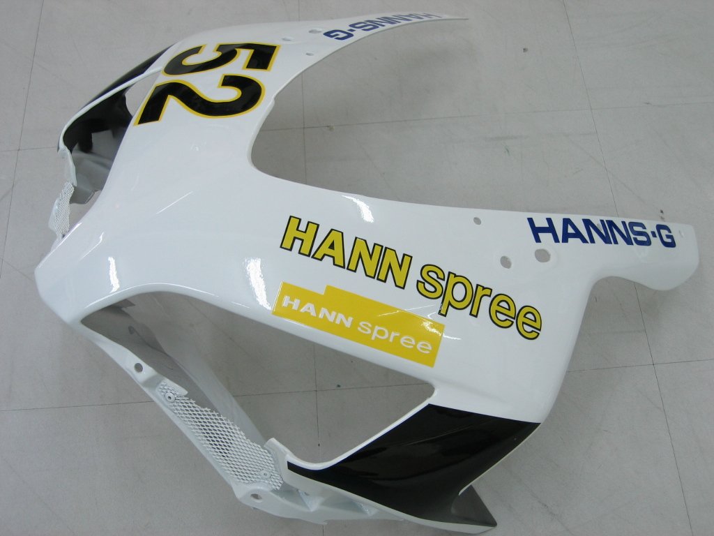 2004-2005 Honda CBR 1000 RR Amotopart Fairings White Black Hannspree Racing Customs Fairing