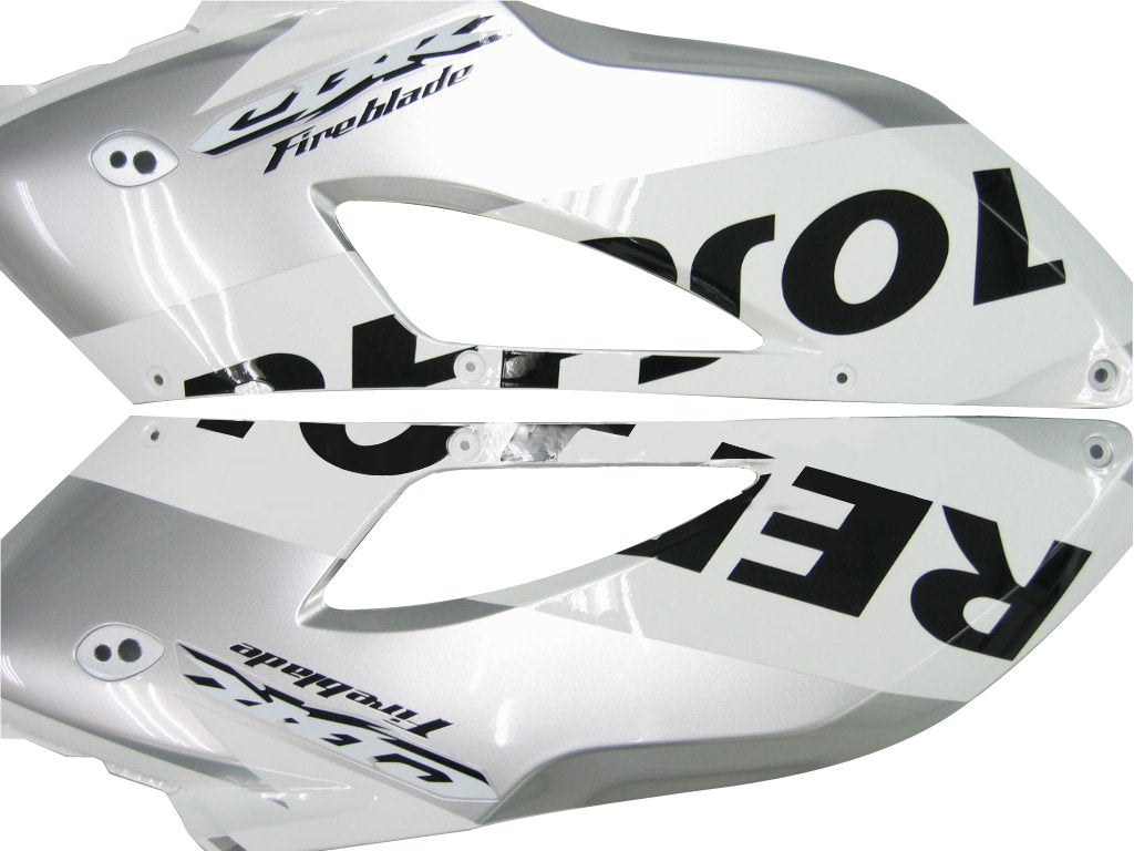 2004-2005 Honda CBR 1000 RR Amotopart Fairings White Silver Repsol Racing Customs Fairing