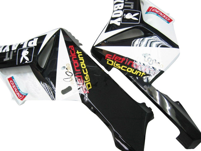 2004-2005 Honda CBR 1000 RR Black White Playboy Racing Amotopart Fairings