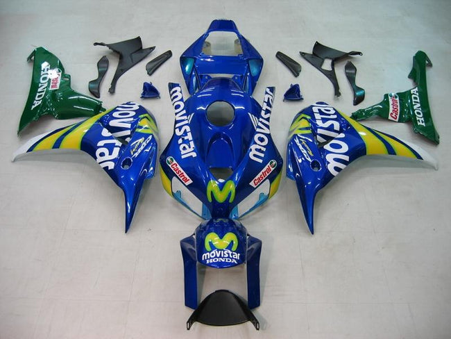 2006-2007 Honda CBR 1000 RR Blue & Green Movistar Racing Amotopart Fairings