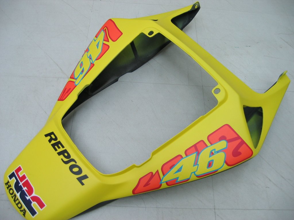 2006-2007 Honda CBR 1000 RR Black Yellow Valentino Rossi Racing Amotopart Fairings