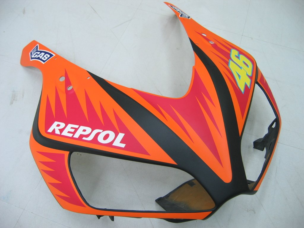 2006-2007 Honda CBR 1000 RR Black Yellow Valentino Rossi Racing Amotopart Fairings