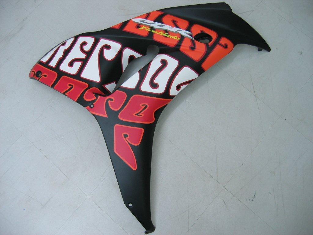 2006-2007 Honda CBR 1000 RR Black Yellow Valentino Rossi Racing Amotopart Fairings