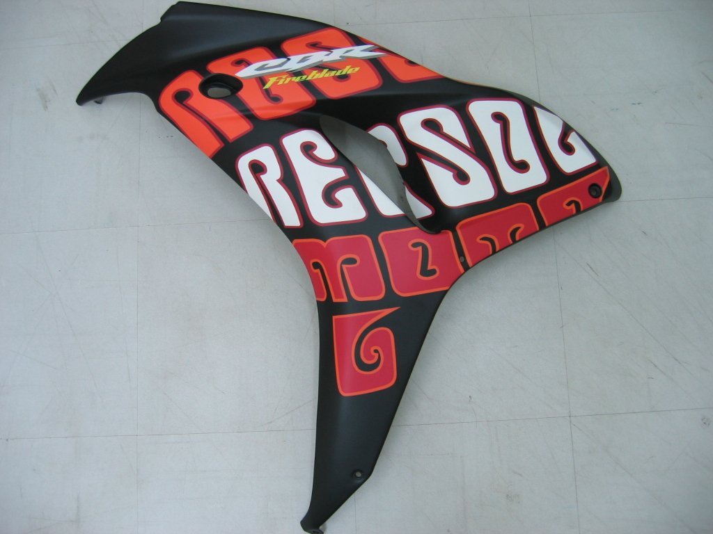 2006-2007 Honda CBR 1000 RR Black Yellow Valentino Rossi Racing Amotopart Fairings