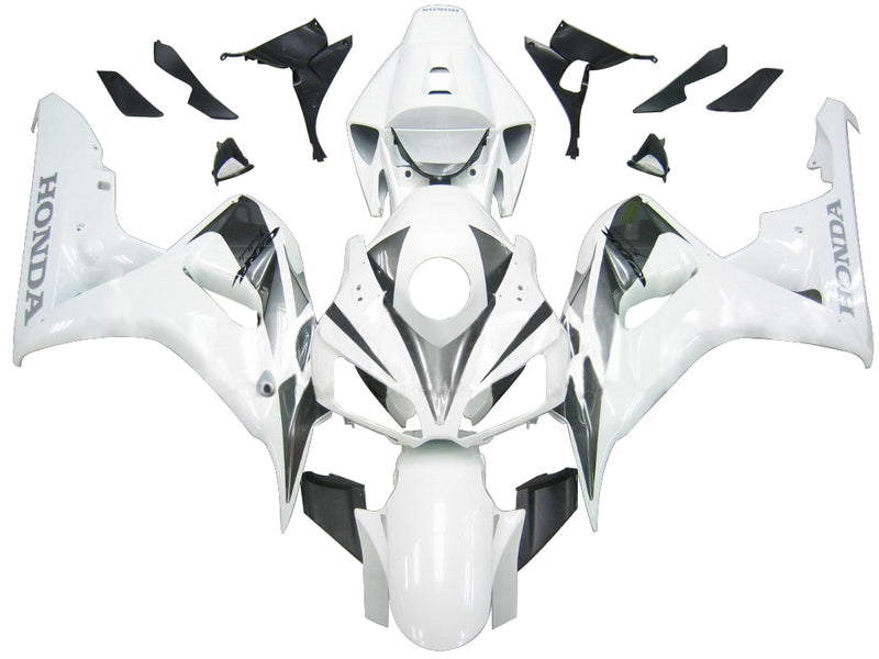 For CBR600RR 2009-2010 Bodywork Fairing White ABS Injection Molded Plastics Set