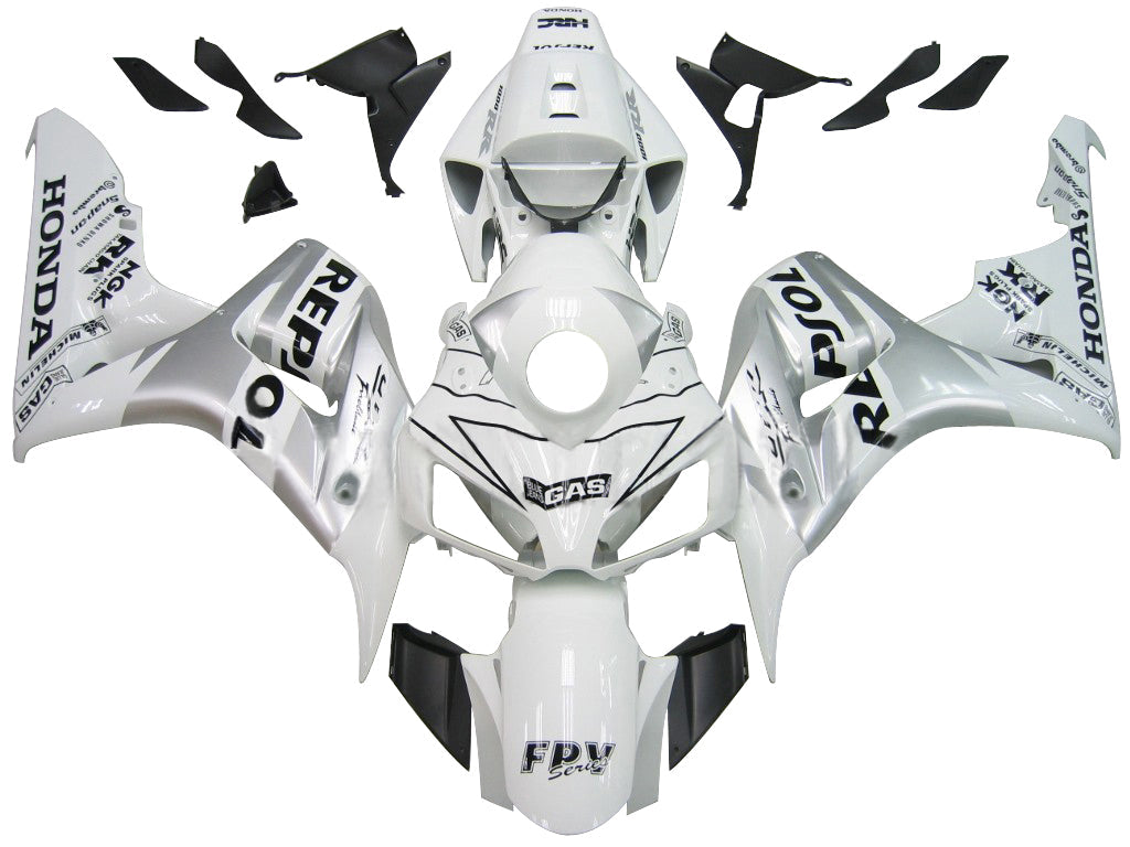 For CBR600RR 2009-2010 Bodywork Fairing White ABS Injection Molded Plastics Set